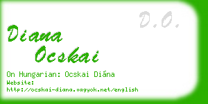 diana ocskai business card